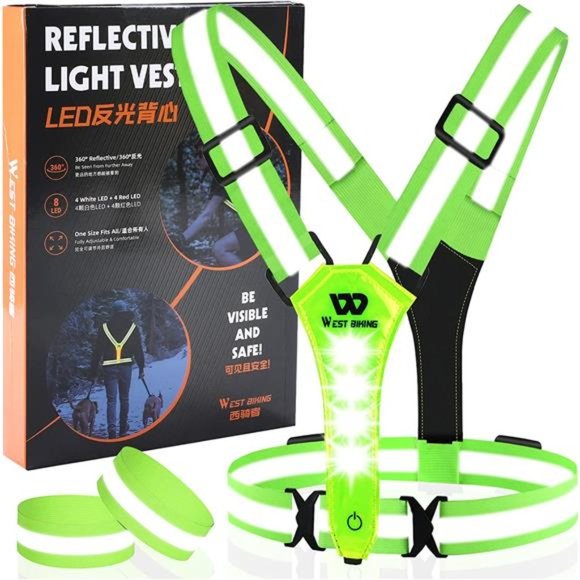 Accessories Led Reflective Vest Running Gear Light Up Vest For Night Walking Poshmark